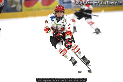 2021-01-24 Hockey Asiago-Valpellice Bulldogs U19 2978 Alberto Della Casa